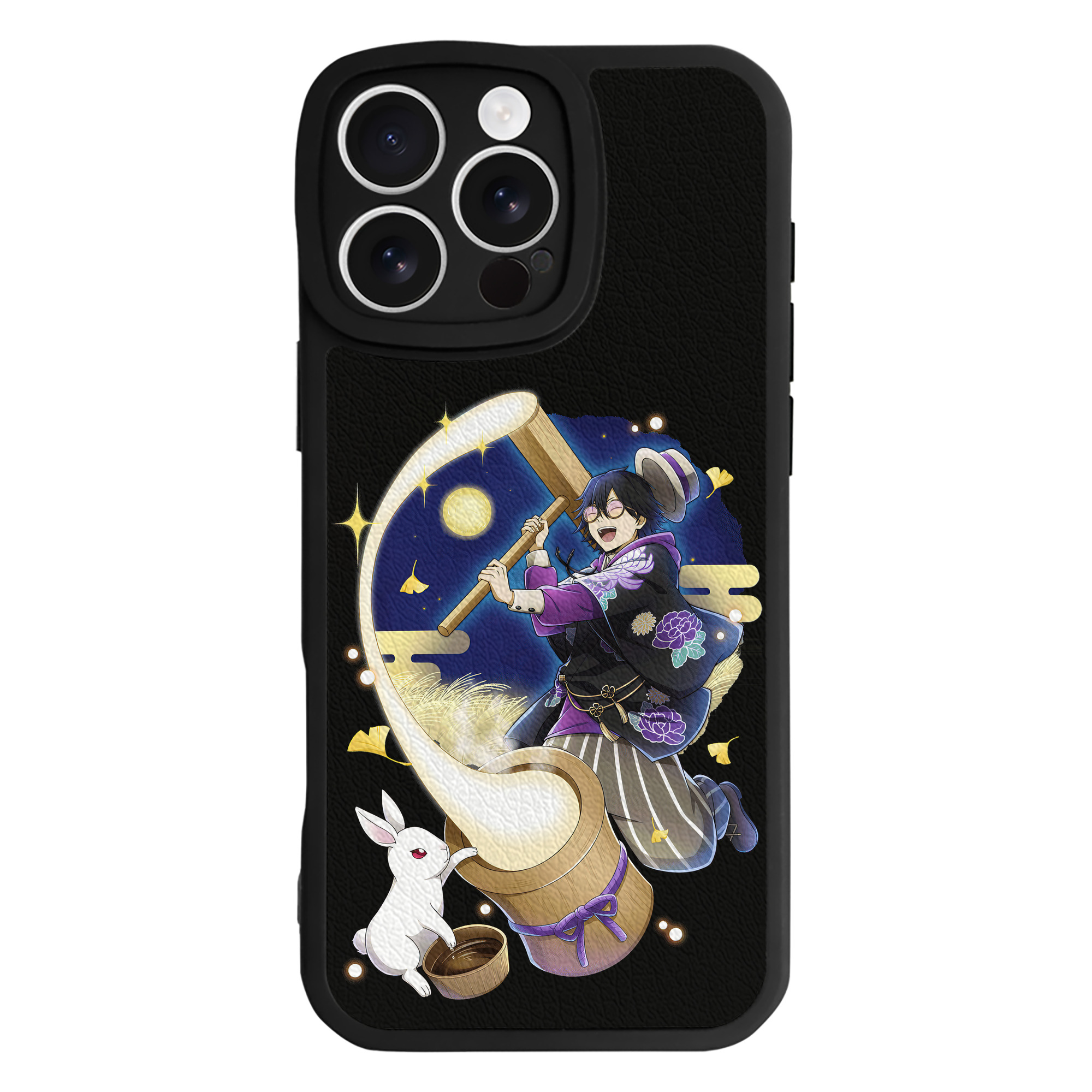 （画像用） 文豪ストレイドッグス Bungo Stray Dogs 【iPhone 16シリーズ対応】シリコンスマホケース（レザー調） 材質：シリコン